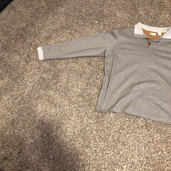 HAGGAR MENS LONG SLEEVE HALF ZIP SWEATER SIZE XL - Picture 2 of 4